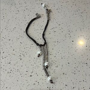 Uno de 50 brown and silver necklace